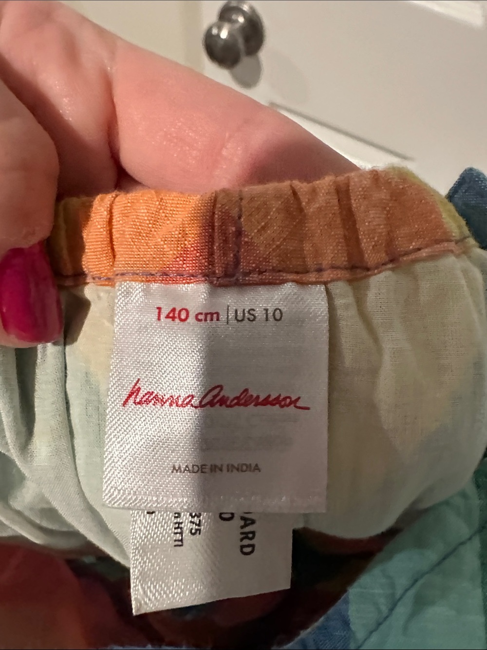 Hanna Andersson Girls Multicolor Rainbow Stripe Sundress - Picture 3 of 3